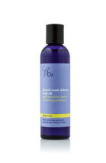 stretch mark defence body oil by bloom, bump & baby