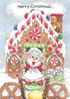 Suzy's Zoo Christmas Cards, "Tillie's Gingerbread House" 10923 Health & Personal Care