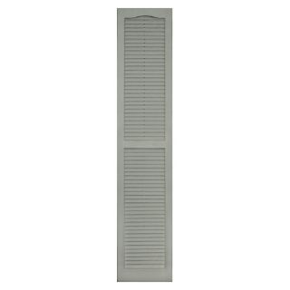 Vantage 2 Pack Sage Louvered Vinyl Exterior Shutters (Common 71 in x 14 in; Actual 70.625 in x 13.875 in)