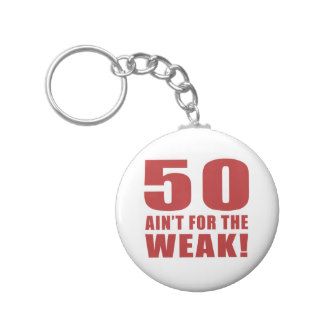 Funny 50th Birthday Gag Gifts Key Chains