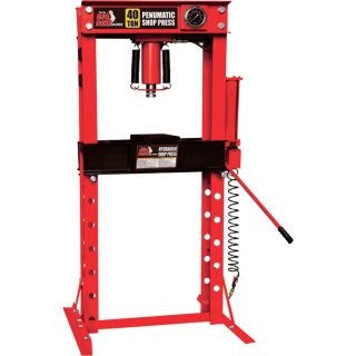 Torin Big Red Hydraulic Shop Press with Gauge Dial — 40-Ton, Model# T54001  Pneumatic Presses