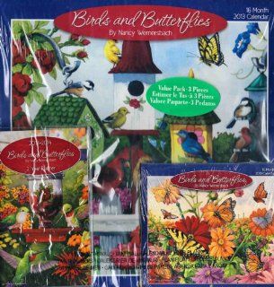 2013 Birds and Butterflys by Nancy Wernersbach Multi Pack of Calendars  Wall Calendars 