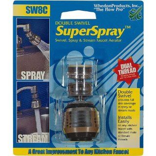 Whedon SW8C Double Swivel Chrome Faucet Aerator   Faucet Aerators And Adapters  