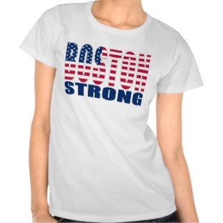 BOSTON STRONG U.S. Flag T shirt