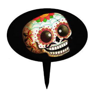 Mexican Sugar Skull Cake Picks