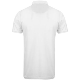 Brave Soul Mens Octavio Polo Shirt   Optic White      Clothing