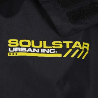 Soul Star Mens Sonic Print Jacket   Black      Clothing