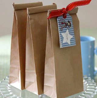 ten brown paper party bags by jane loves