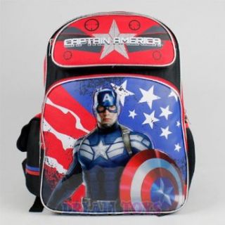 Marvel Captain America 16" Backpack   Ready to Go Large Boys School Book Bag Clothing