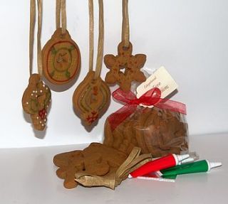 gingerbread christmas tree decoration kit by sarah biscuits