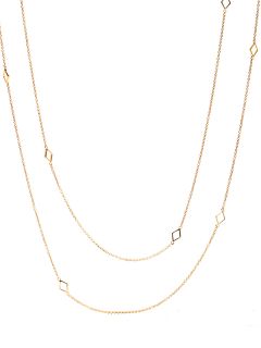Gold Open Diamond Shaped Wrap Necklace by Gorjana