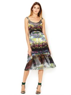 Tennessee Pleated Print Dress by Timo Weiland