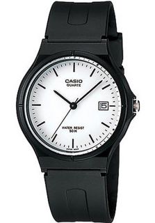 Casio MW 59 7EVDF  Watches,Mens White Dial Black Resin, Casual Casio Quartz Watches