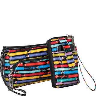 Sydney Love Colored Pencils Across the Body Cell Phone Wallet and Wristlet
