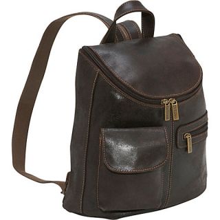 Le Donne Leather Distressed Leather Womens Backpack/Purse
