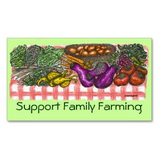 Family Farming profile card Business Cards