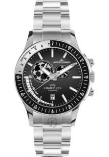 JACQUES LEMANS U 29D  Watches,Mens UEFA Champions League Chronograph U 29D Stainless Steel, Chronograph JACQUES LEMANS Quartz Watches