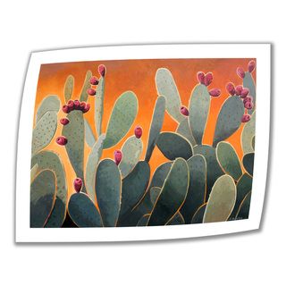 Rick Kersten 'Cactus Orange' Unwrapped Canvas ArtWall Canvas