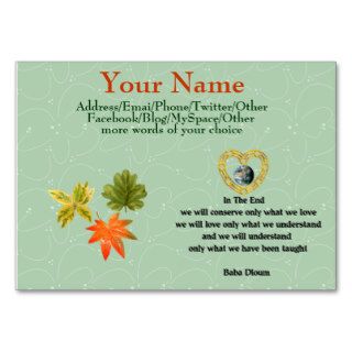 Baba Dioum Quote Business Card Templates
