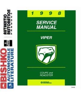 1998 Dodge Viper Shop Service Repair Manual CD Engine Drivetrain Wiring OEM Automotive