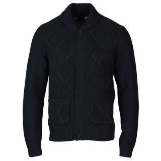 Original Penguin Mens Shawl Zipped Cardigan   Navy      Mens Clothing