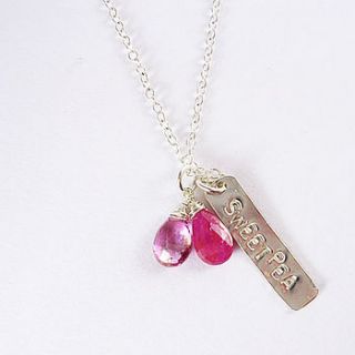 personalised charm necklace by sarah kavanagh jewellery