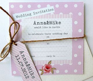 personalised rose tags and twine by tilliemint loves