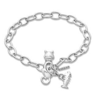 ASPCA® Tender Voices™ Diamond Accent Cat with Fishbone Charm