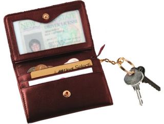 Royce Leather Wallet with Removable Key Ring 617 5