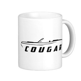 1967 68 Cougar Convertible Muscle Car Design Coffee Mugs