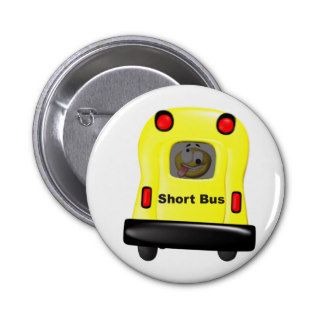 I'm special smiley in a short bus button