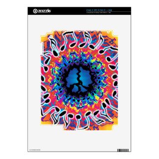 Psychedelic Peace Wave Skins For The iPad 2