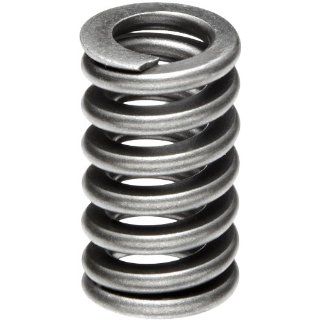 Heavy Duty Compression Spring, Chrome Silicon Steel Alloy, Inch, 0.625" OD, 0.093 x 0.125" Wire Size, 1" Free Length, 0.85" Compressed Length, 63.6lbs Load Capacity, 424lbs/in Spring Rate (Pack of 10)
