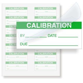 CALIBRATION, Polyester with Clear Flap, 350 Labels / Pack, 1.5" x 0.625"  All Purpose Labels 