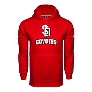 South Dakota Under Armour Red Performance Sweats Team Hood 'SD Coyotes'  Sports Fan Sweatshirts  Sports & Outdoors
