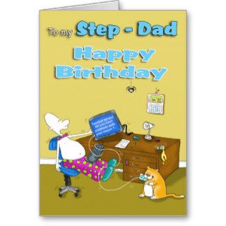 birthday step dad card