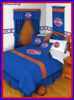 Detroit Pistons 5pc MVP Full Comforter/Sheets Bed Set  Bed In A Bag  Sports & Outdoors