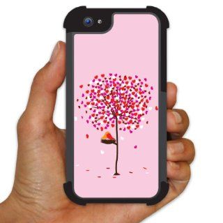 iPhone 5 BruteBoxTM Case   Love Birds   Valentine's Theme   2 Part Rubber and Plastic Protective Case Cell Phones & Accessories