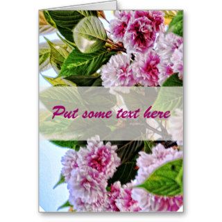 Sweet Pink Flowers Card