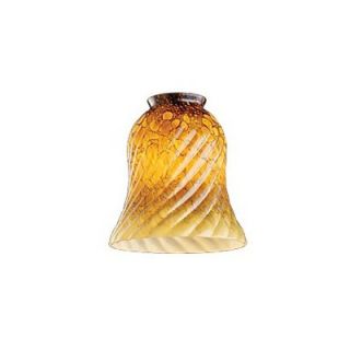 Monte Carlo Fan Company 2.25 Swirled Bell Glass Shade in Iridescent