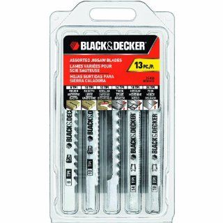 Black & Decker 75 639 Jigsaw Blades Set, Wood and Metal, 13 Pack   Jig Saw Blades  
