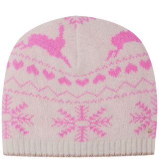 Ted Baker Womens Keria Fair Isle Knitted Hat   Nude Pink      Clothing