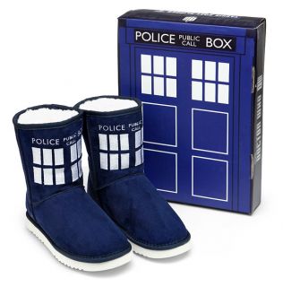 TARDIS Boot Slippers