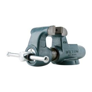 Wilton Serrated Machinist Bench Vise — 8in. Jaw Width, Stationary Base, Model# 800N  Bench Vises