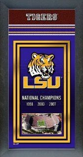 LSU Framed National Championship Banner at 's Sports Collectibles Store