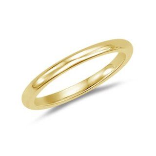 Wedding Band   18K Yellow Gold 2.5 mm Comfort Fit Wedding Band Jewelry
