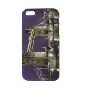 London Bridge Evening Pattern IMD Hard Back Case Cover Purple for iPhone 5 5G Cell Phones & Accessories