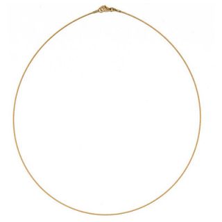 Jewelryweb 18k Yellow Gold Twist Cable Wire Necklace