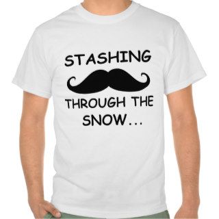 Funny Stashing through the snow Holiday Shirt