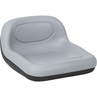 Low-Back Replacement Seat for Lawn and Garden Tractors – Gray, Model# 8070  Lawn Tractor   Utility Vehicle Seats